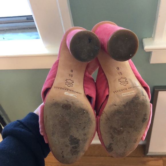 Loeffler Randall Pink Coco Knotted Velvet Heels - Picture 5 of 6